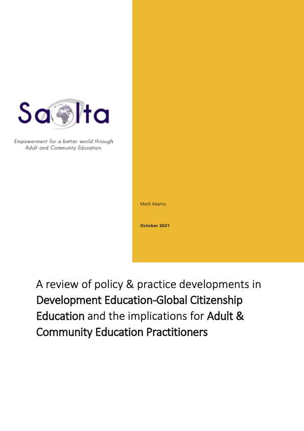 A review of policy & practice developments in Development Education-Global Citizenship Education and the implications for Adult & Community Education Practitioners