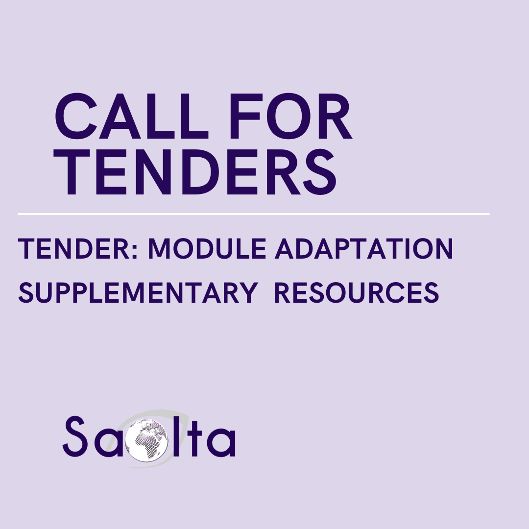 Tender: MODULE ADAPTATION SUPPLEMENTARY RESOURCES