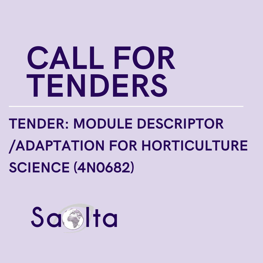 Tender: MODULE DESCRIPTOR/ADAPTATION FOR HORTICULTURE SCIENCE (4N0682)